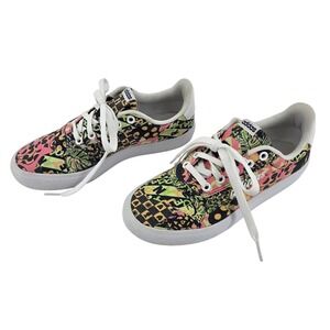Adidas x Farm Rio Platform Shoes Women's US 5.5 Multicolor Floral Low Sneakers